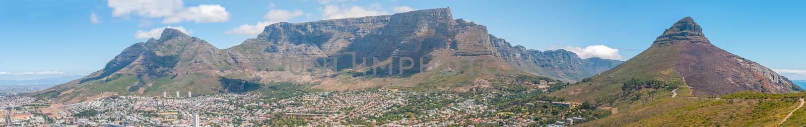 Panoramic view of Cape Town and Table Mountain by dpreezg