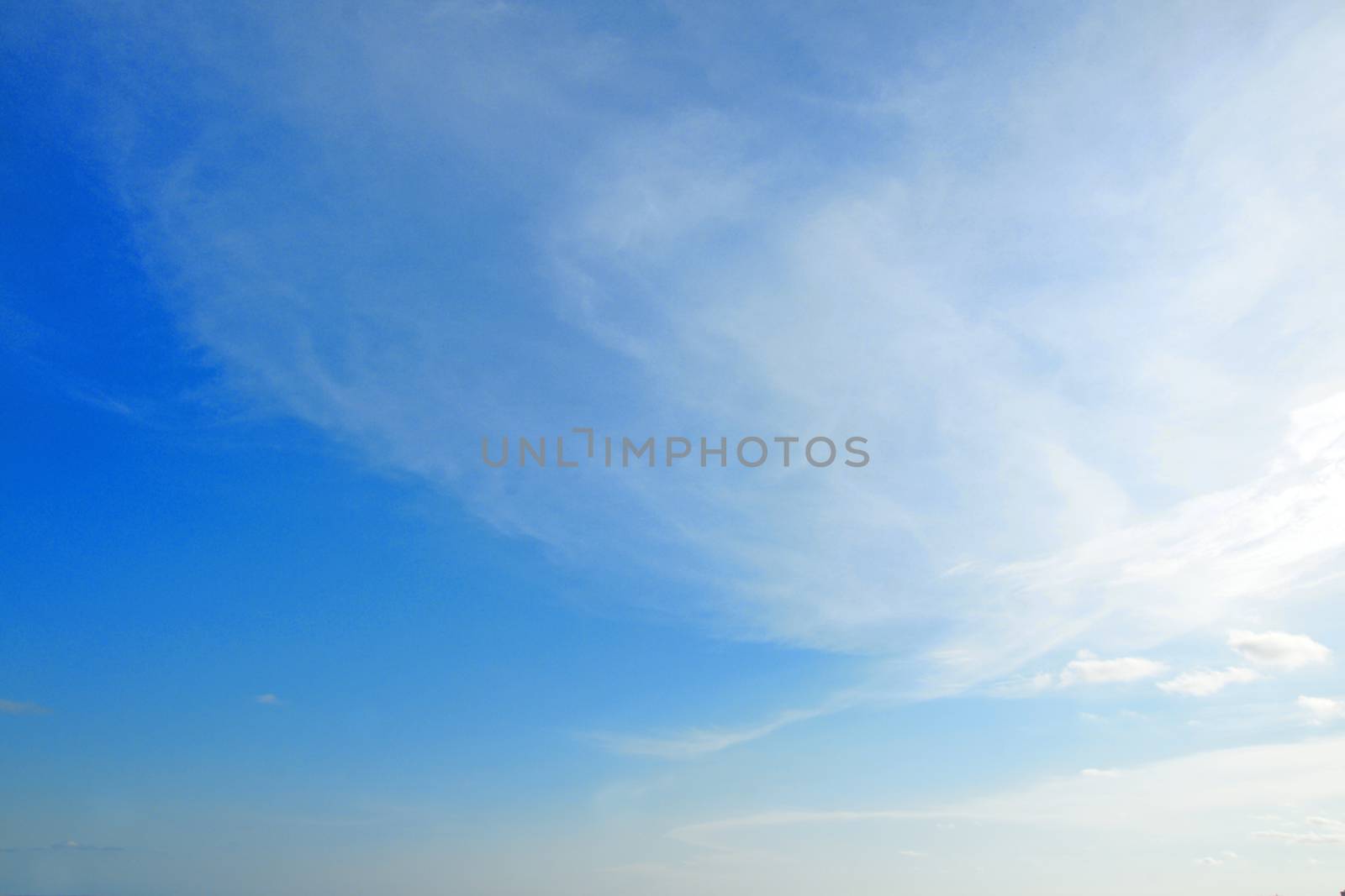 Beautiful Summer Clouds in the blue sky at Rayong, Thailand. by mranucha