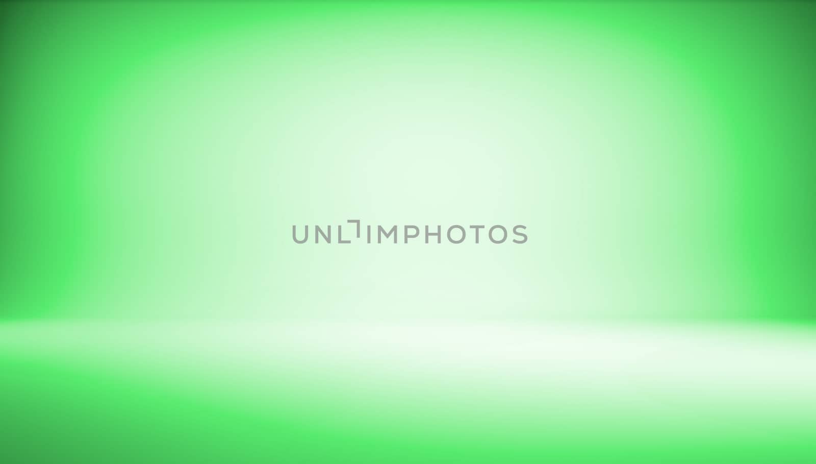 Abstract colorful bright green background with light for design