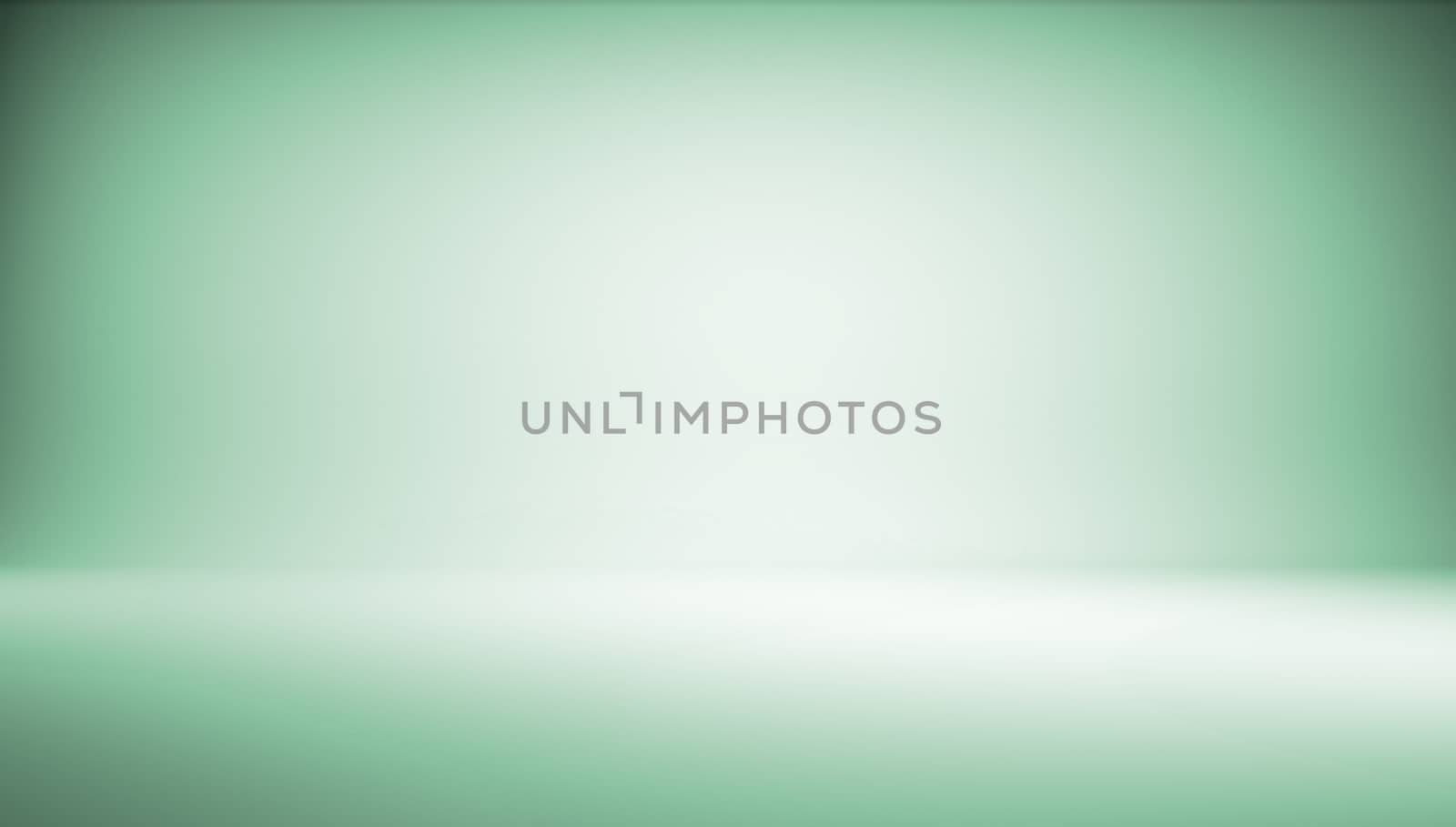 Abstract colorful green background with light for design