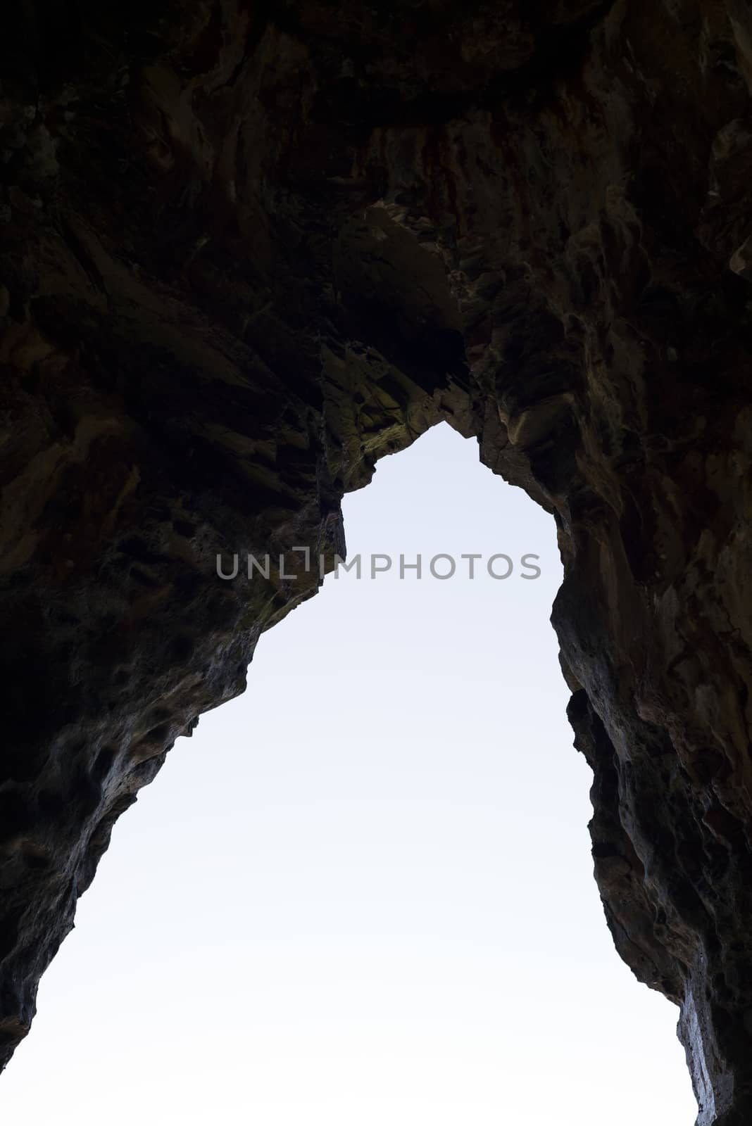 cave entrance in the ballybunion cliffs by morrbyte