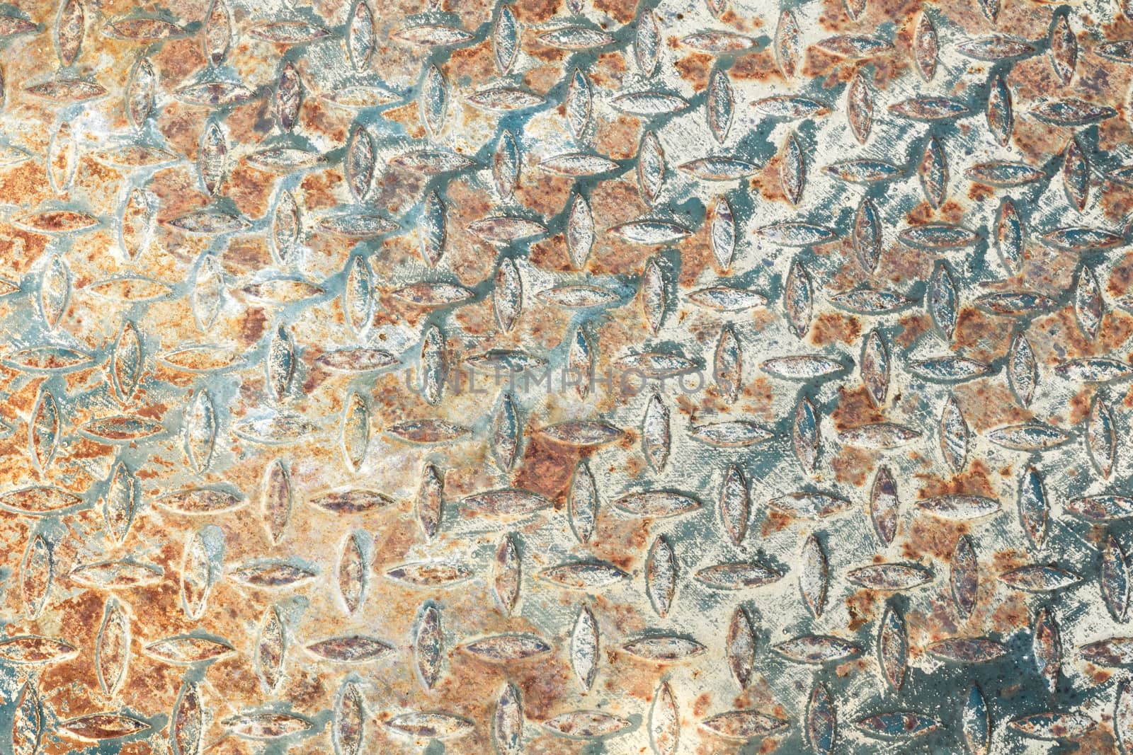 Rusty Steel Floor with Line Pattern Texture