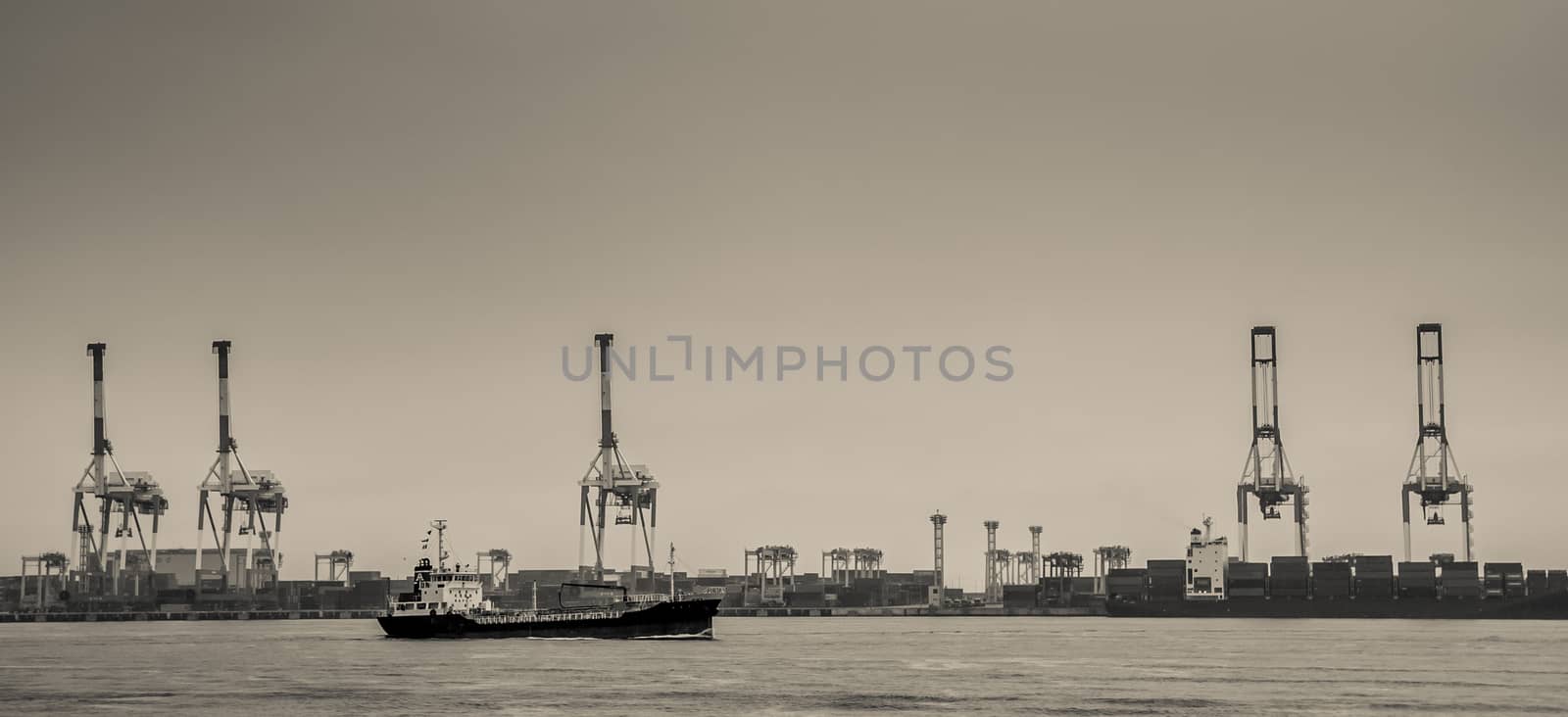 Containers in the docks