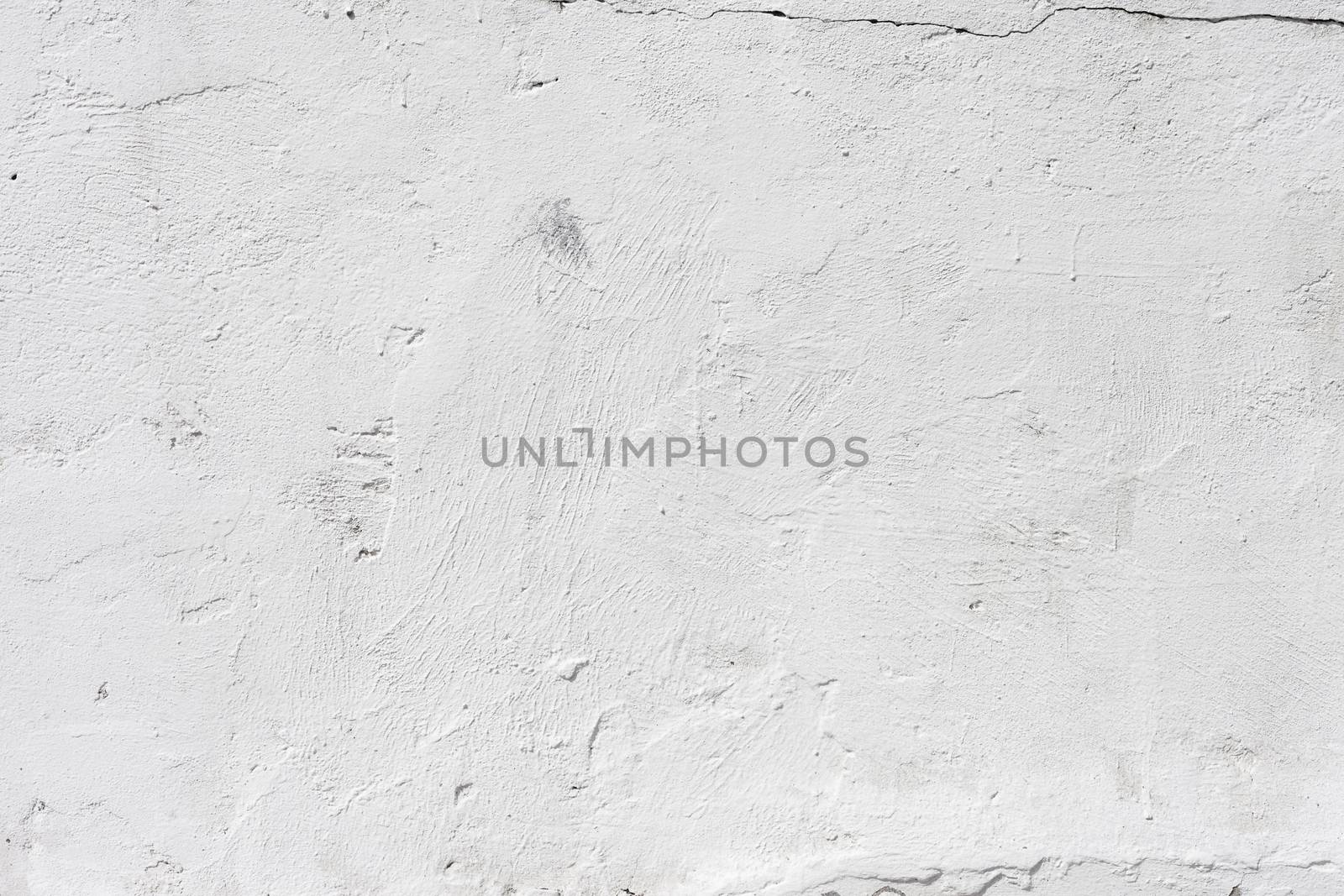 Grungy white concrete wall background by H2Oshka