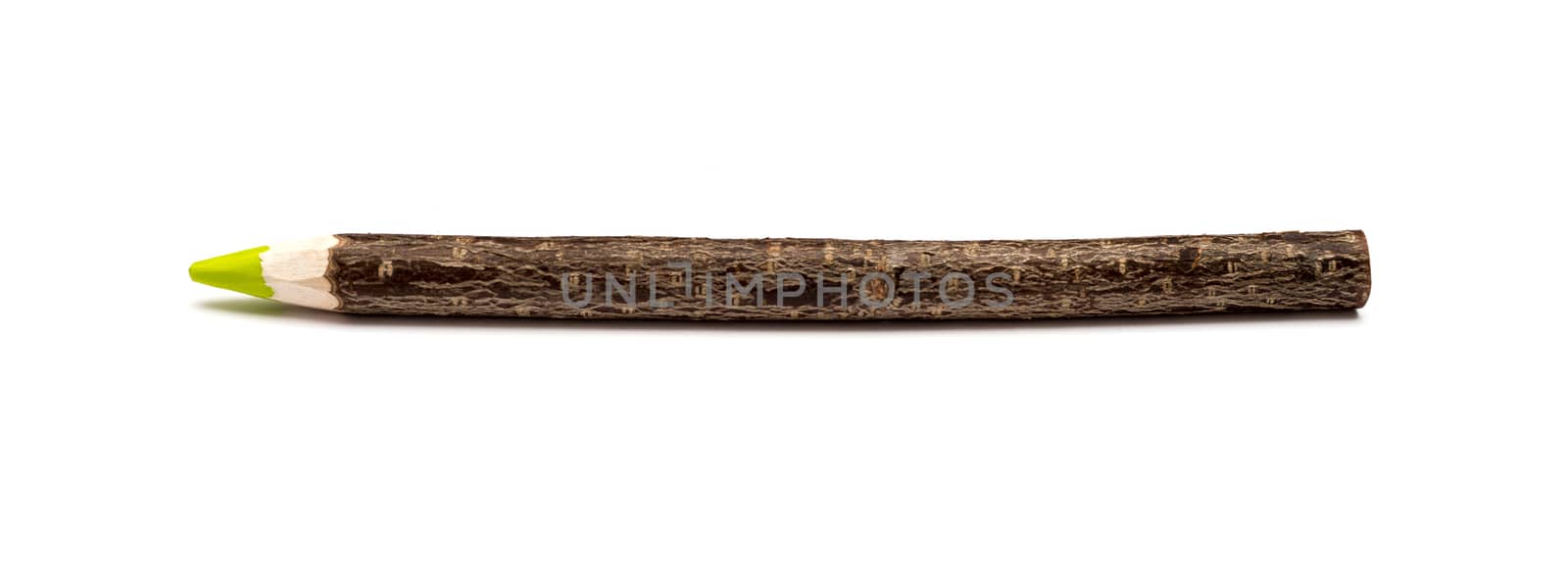 Wooden pencil isolated on white by DNKSTUDIO