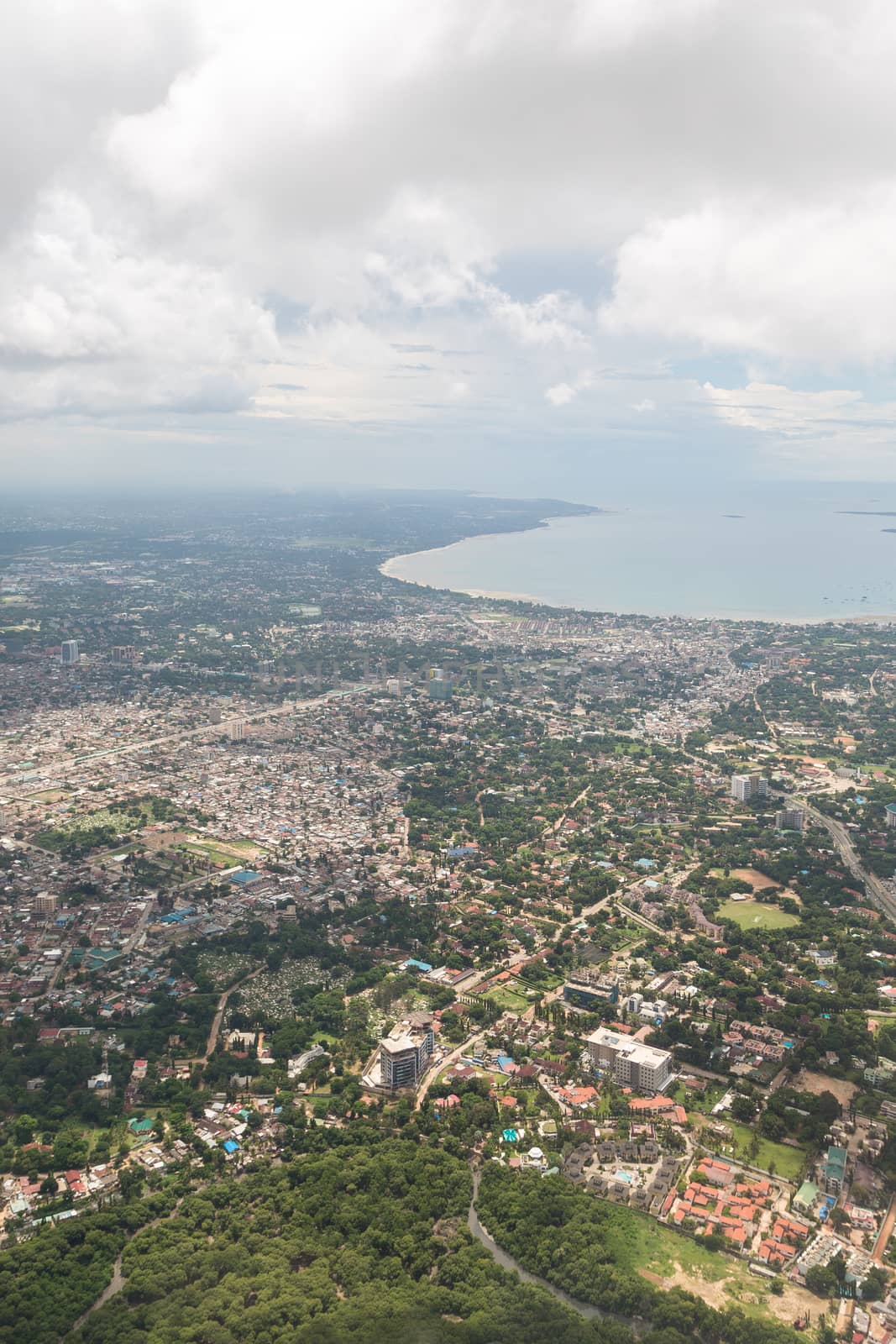 Aerial view of Dar Es Salaam by derejeb