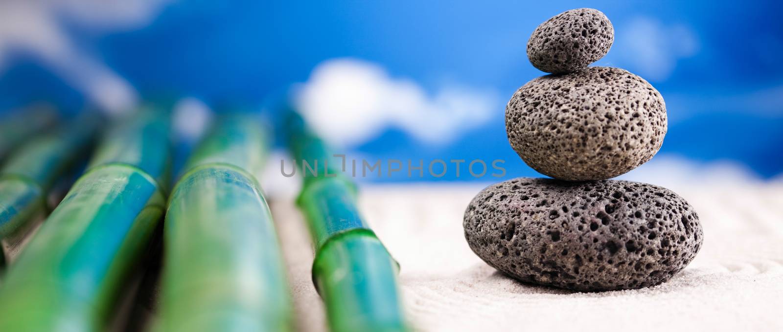 Zen stones, magical ambient atmosphere theme by JanPietruszka