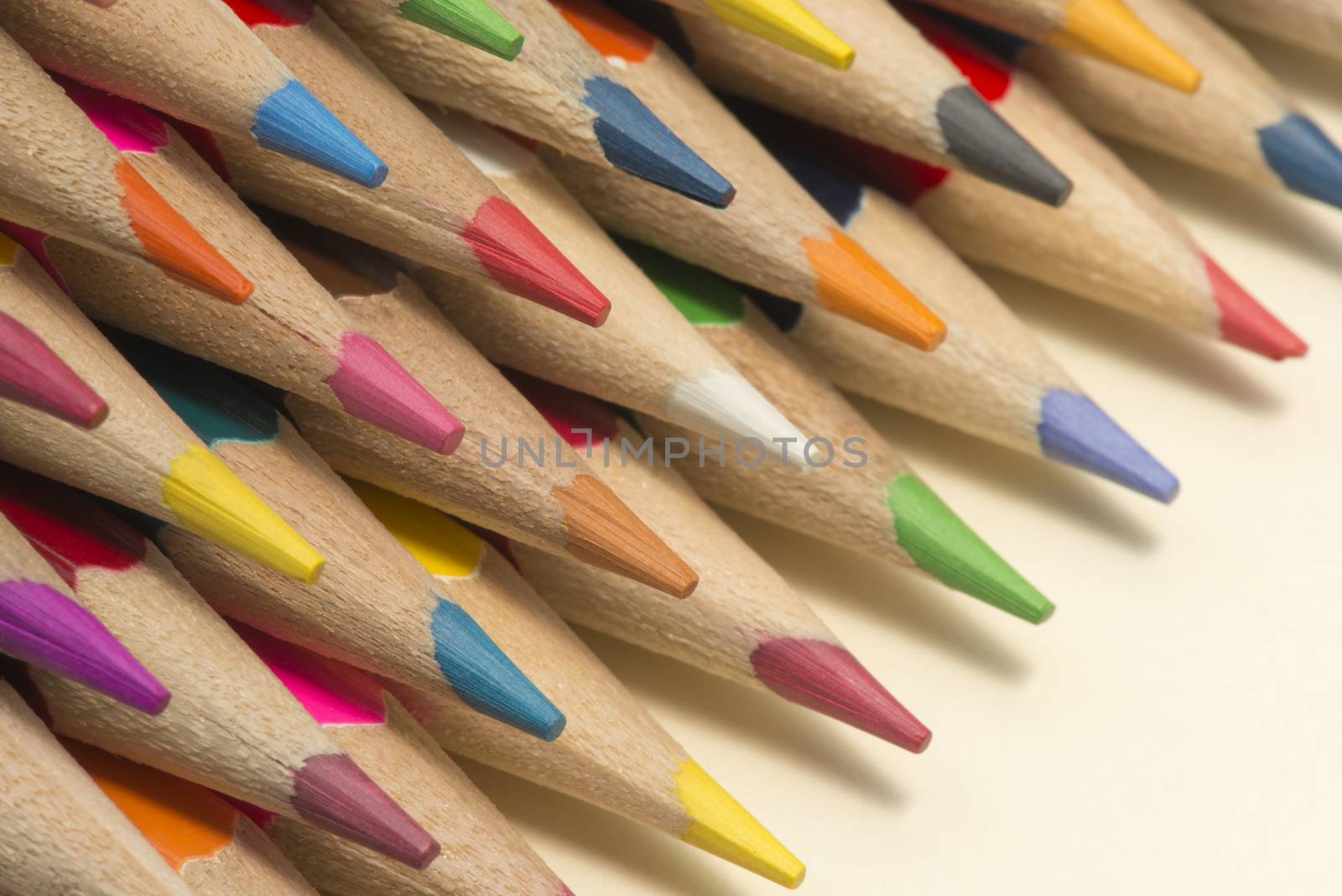 wooden colour pencils by Tofotografie