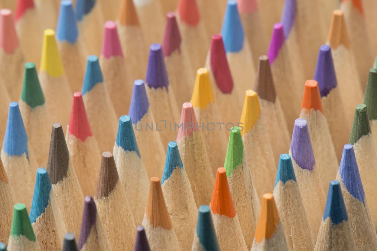 wooden colour pencils by Tofotografie