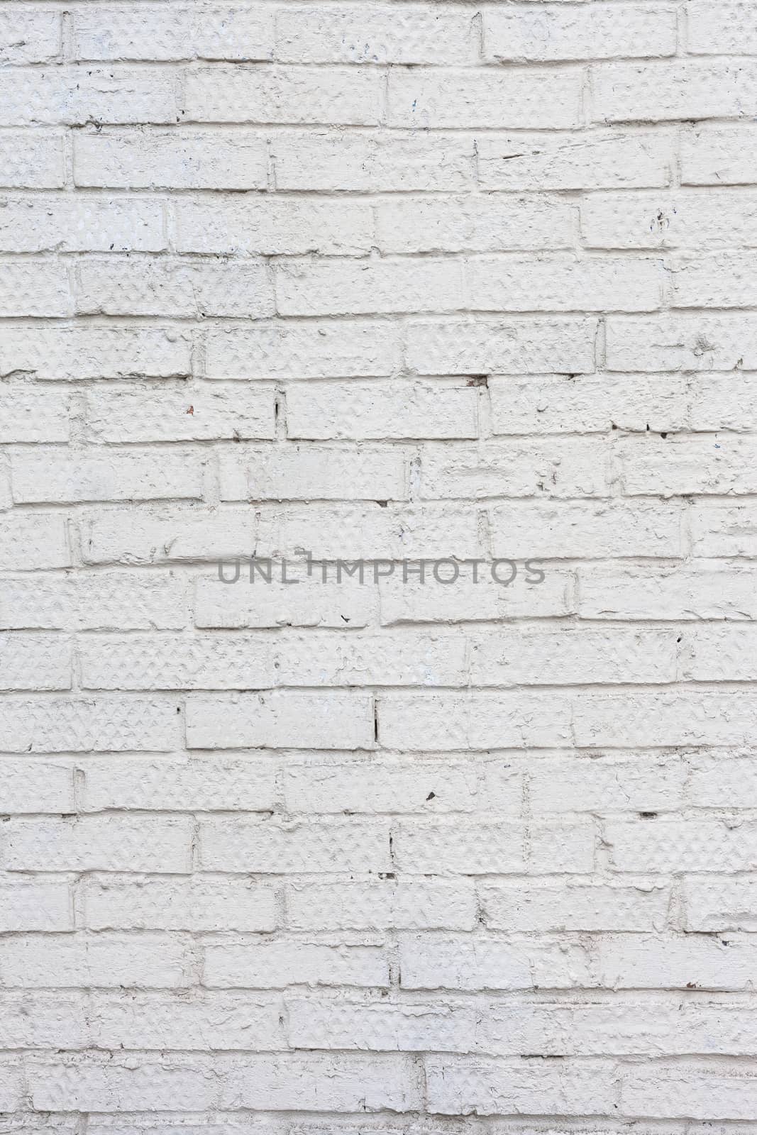 Grunge white background brick old texture wall