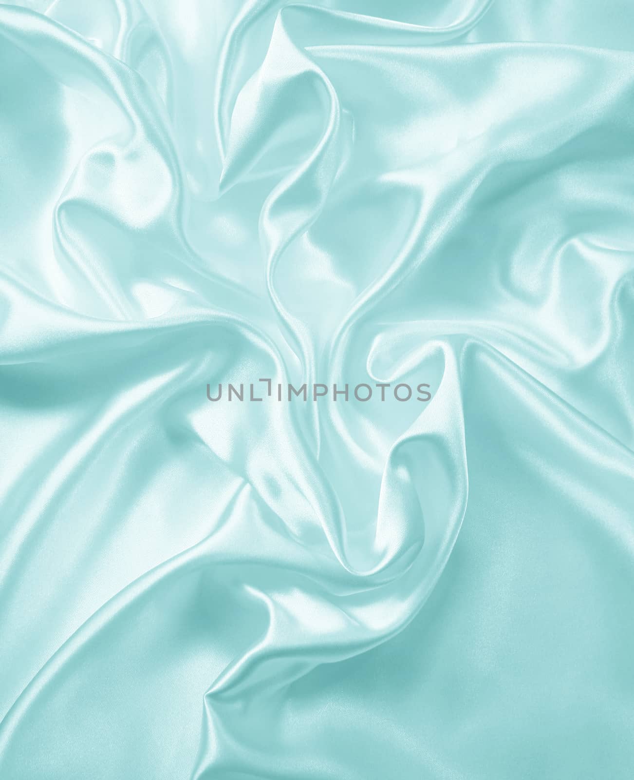 Smooth elegant blue silk or satin texture can use as background 