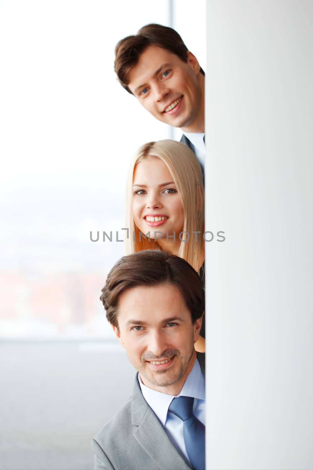 portrait of business team at office