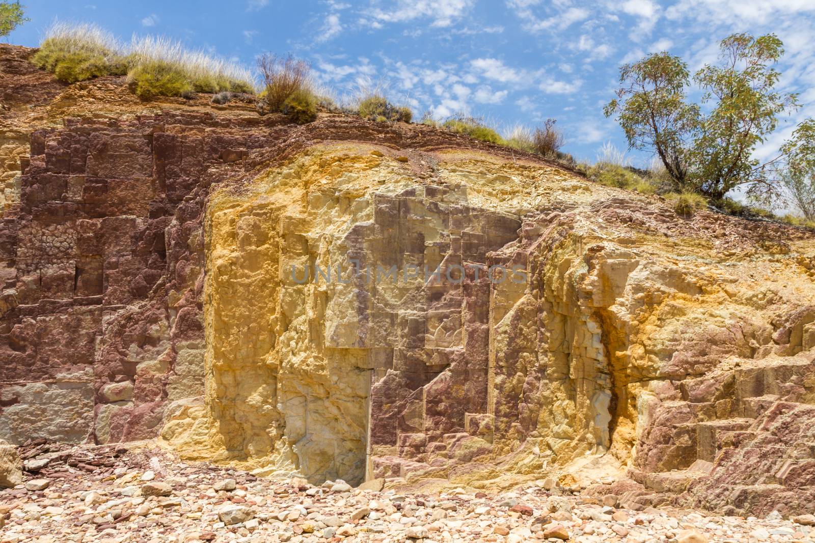 This photo was shot from Alice Springs which located in Northern Terrritory, Australia. This is the dry area of Australia. There are many of Aboriginals stay there.