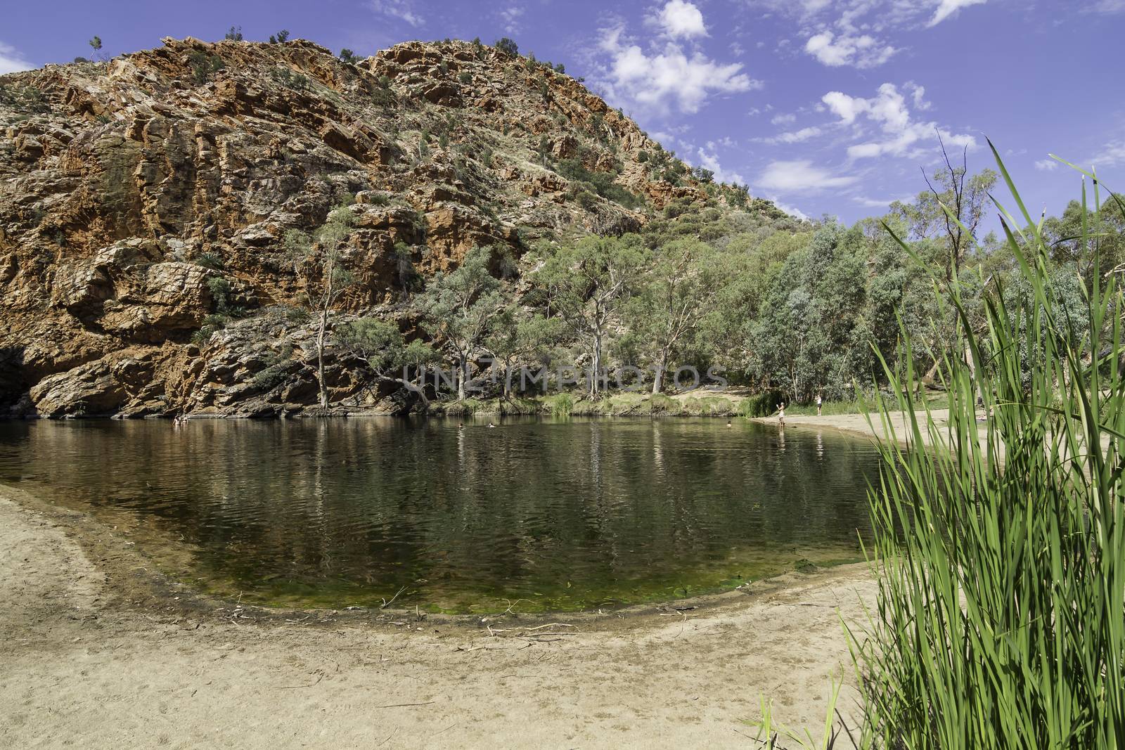 This photo was shot from Alice Springs which located in Northern Terrritory, Australia. This is the dry area of Australia. There are many of Aboriginals stay there.