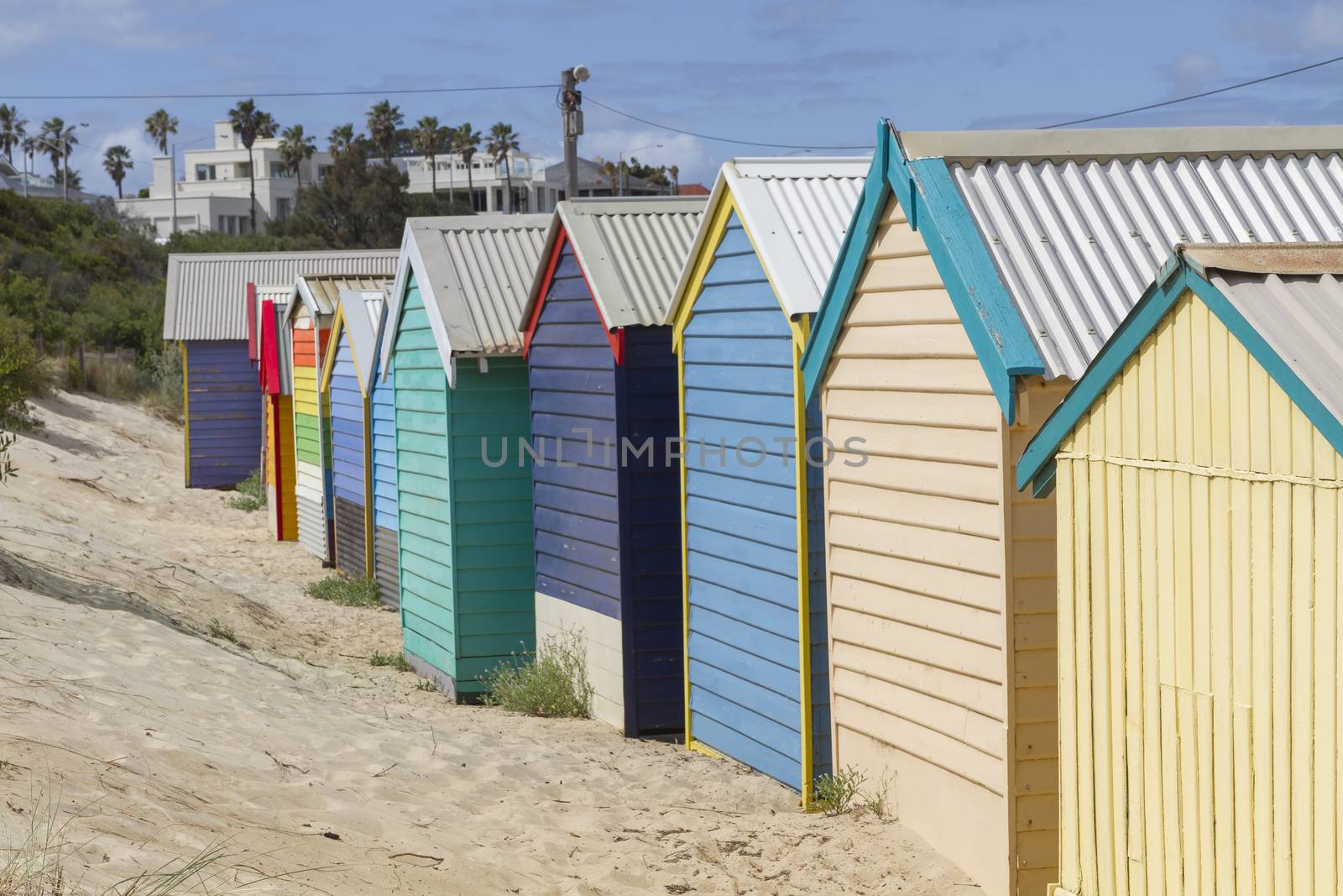 This photo was shot from Brighton Beach in Melbourne, Australia.