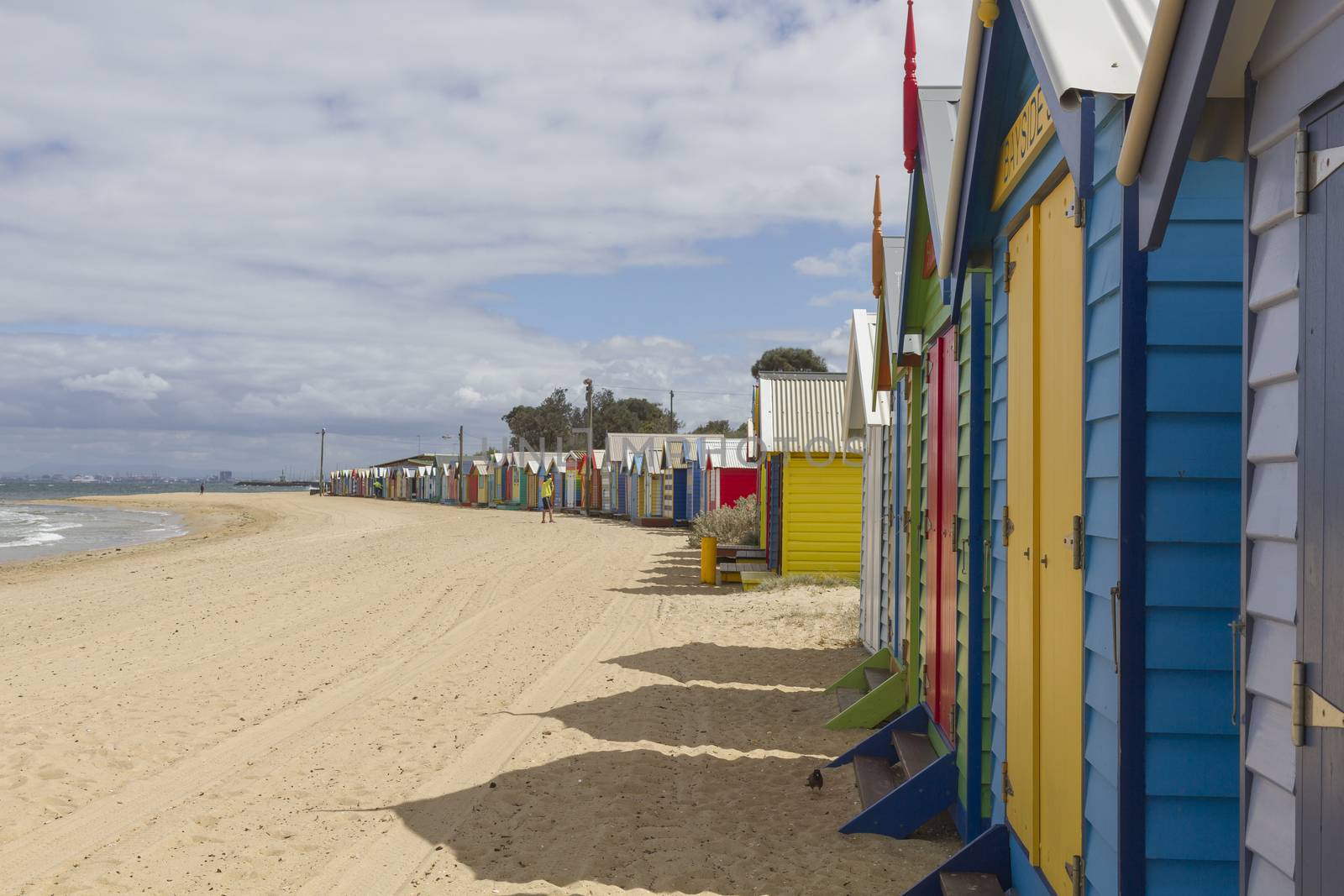 This photo was shot from Brighton Beach in Melbourne, Australia.