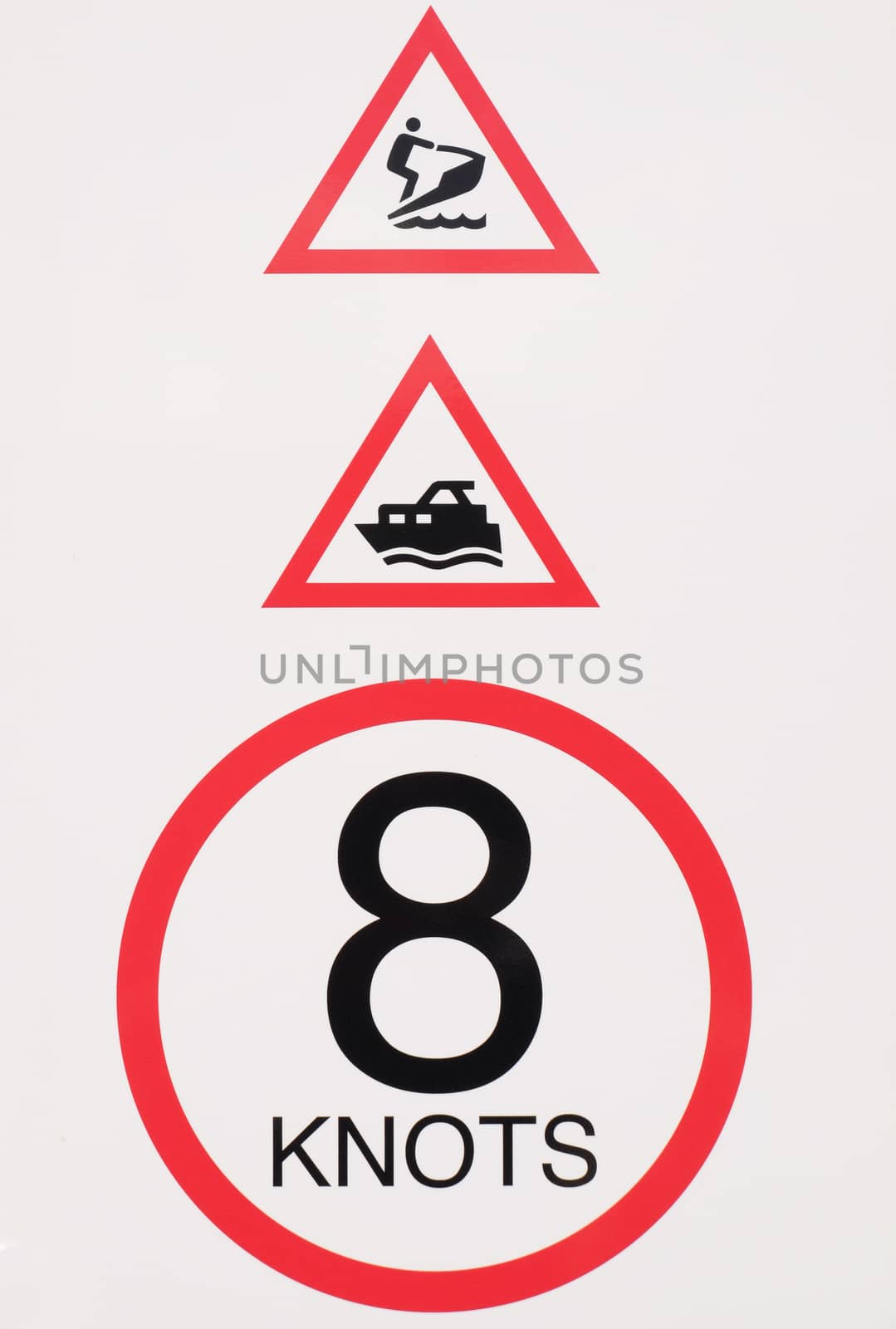 Marine speed warning sign. by richsouthwales