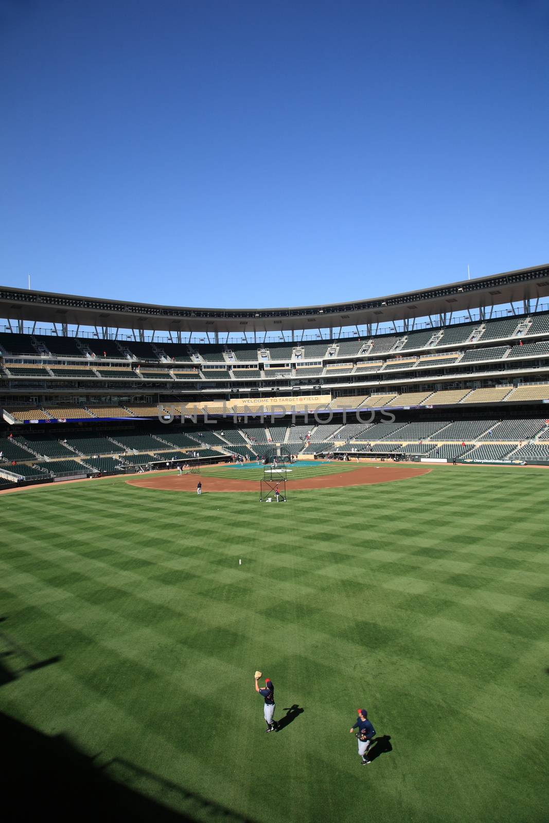 Target Field, home ballpark of the Minnesota Twins, returned outdoor baseball to the twin cities.