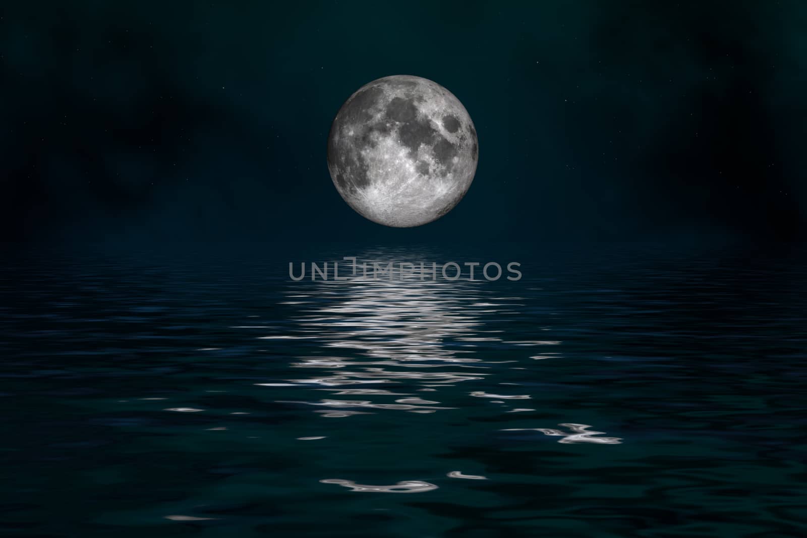 Space landscape: mysterious moon (image created Institute Cinema 4d, and Photoshop).

