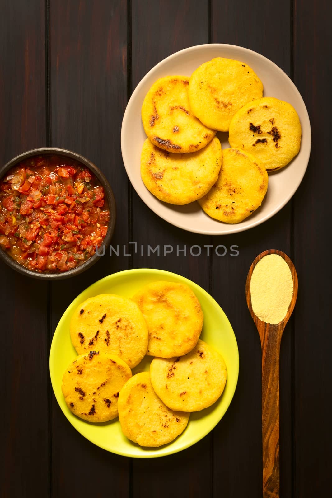Colombian Arepa with Hogao Sauce by ildi