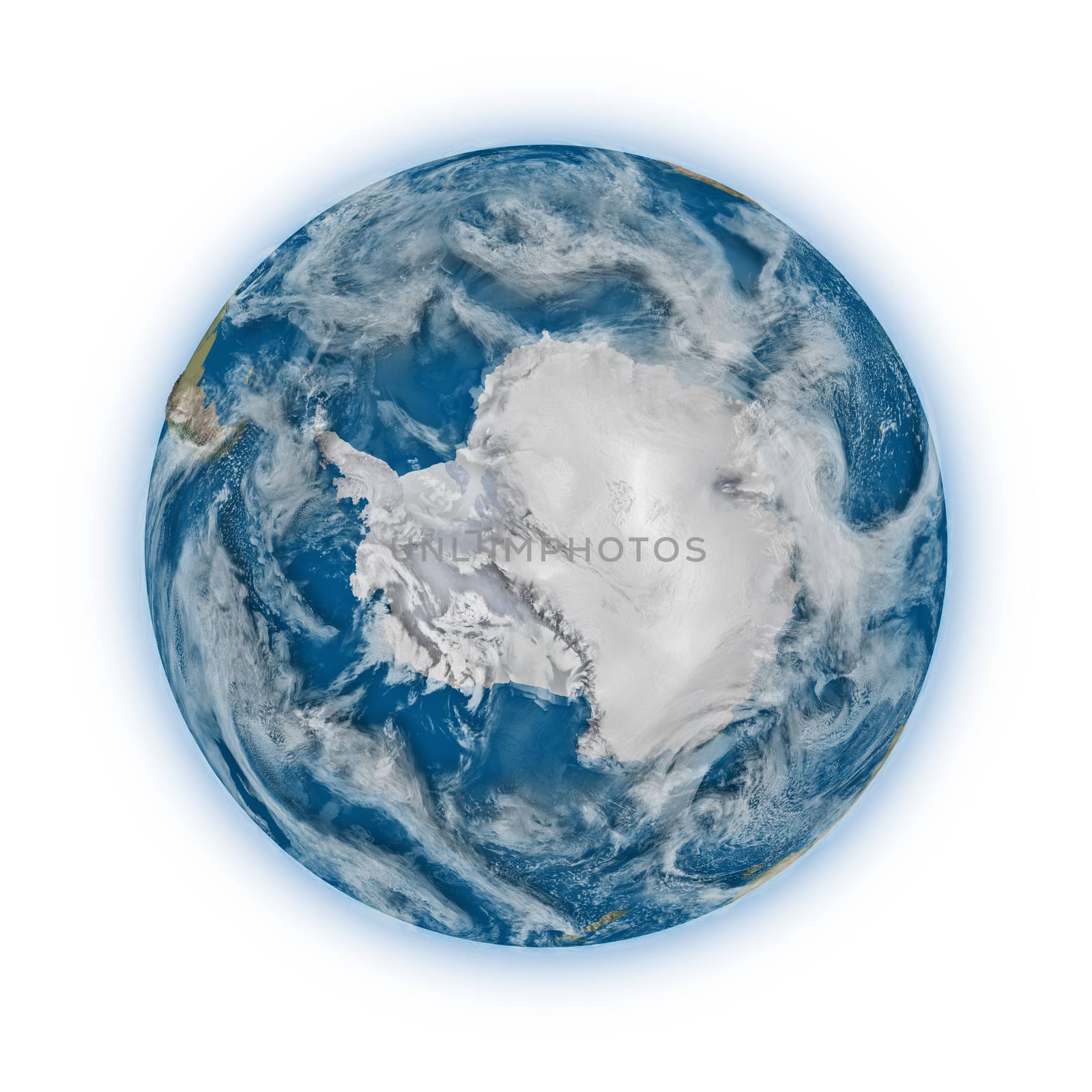 Antarctica on planet Earth by Harvepino