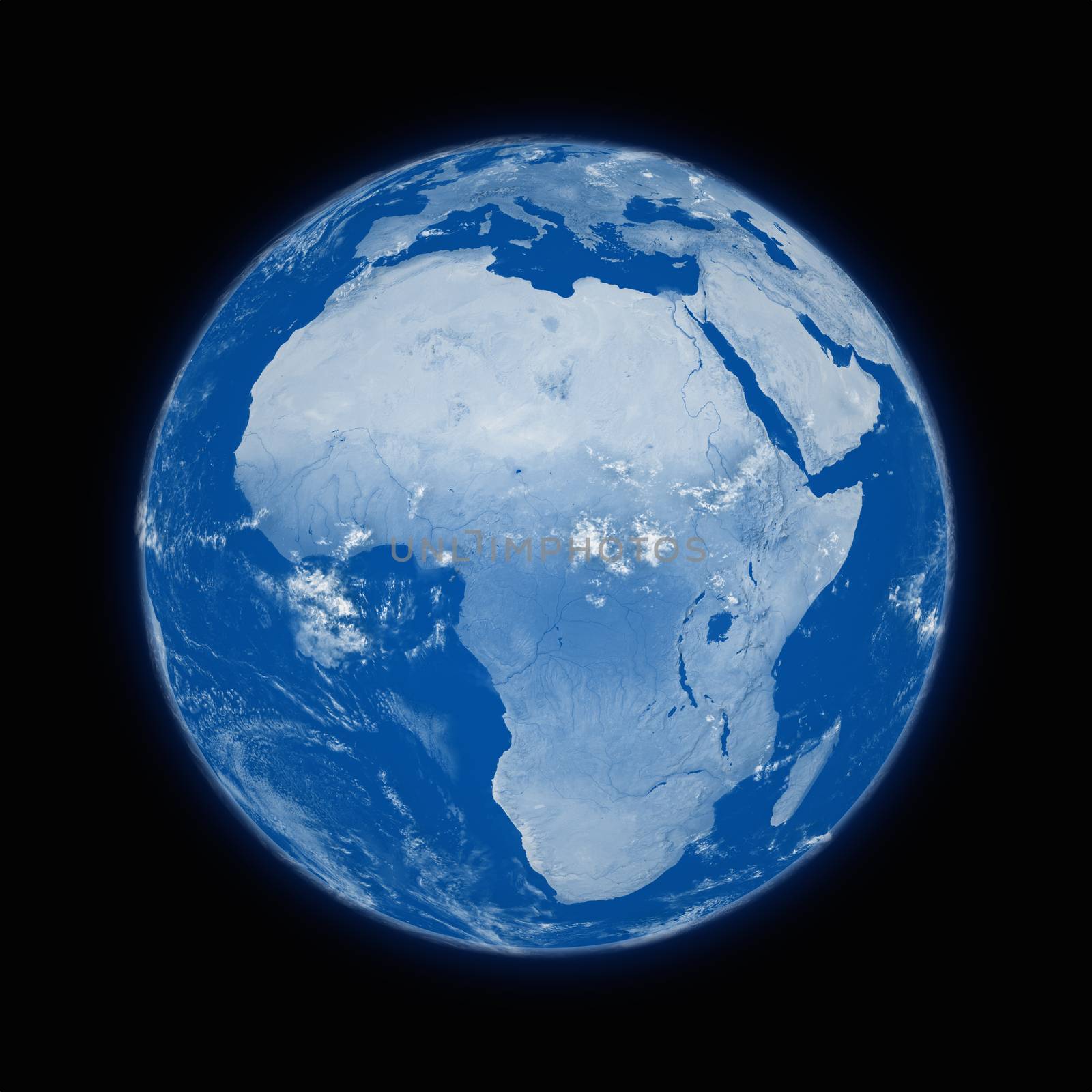 Africa on planet Earth by Harvepino