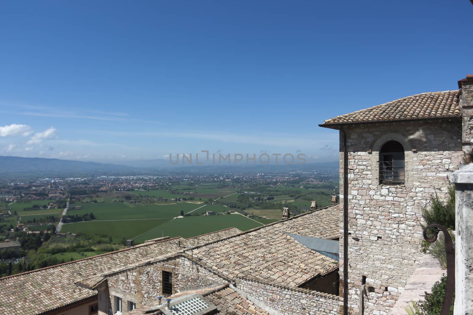 A view of the valley of Assisi