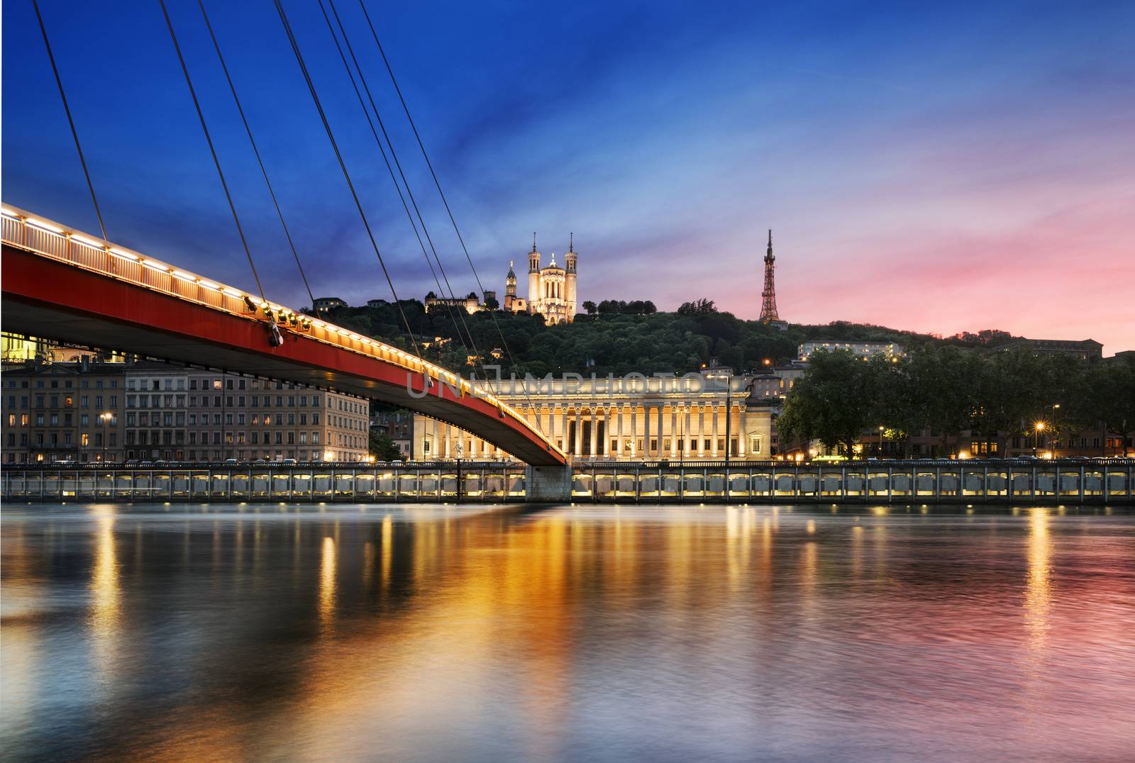 Saone river Lyon, France. by ventdusud