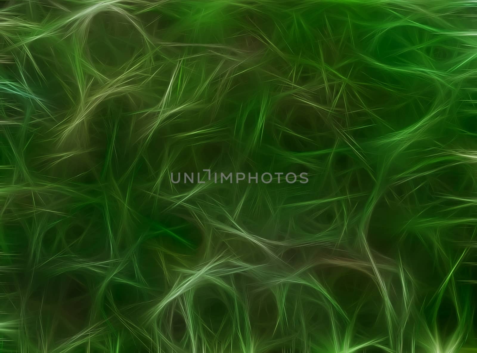 Green background with abstract texture with a pattern of fractal lines