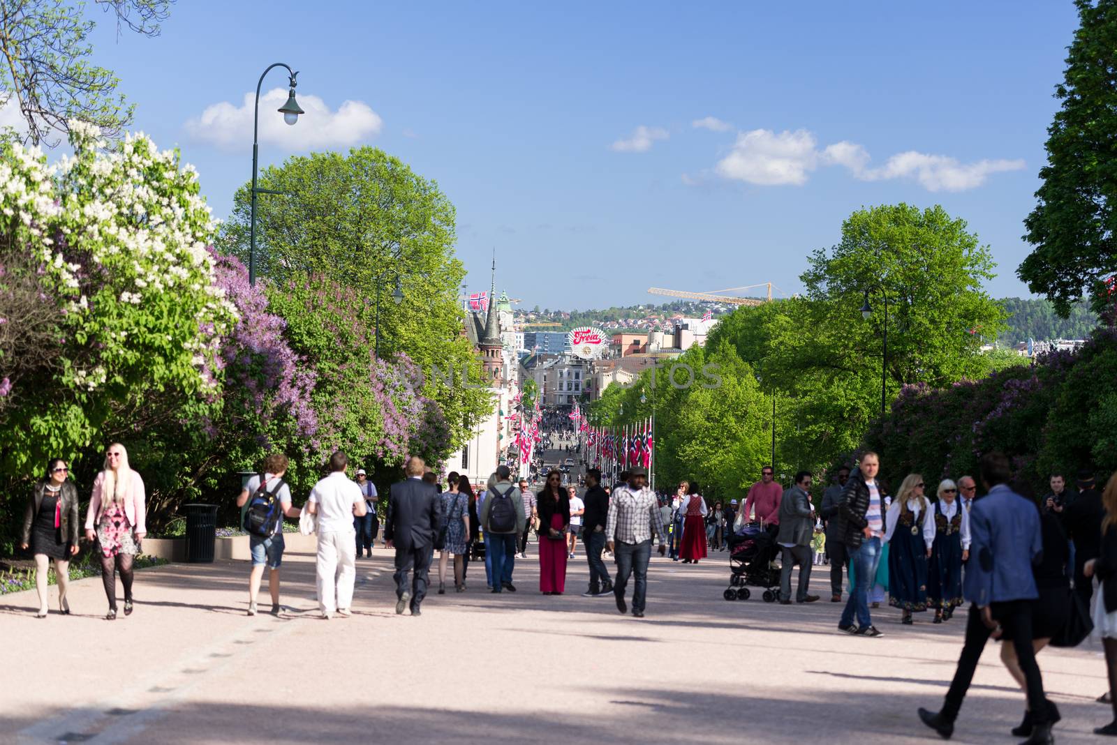 OSLO - MAY 17: Norwegian Constitution Day is the National Day of Norway and is an official national holiday observed on May 17 each year. Pictured on May 17, 2014