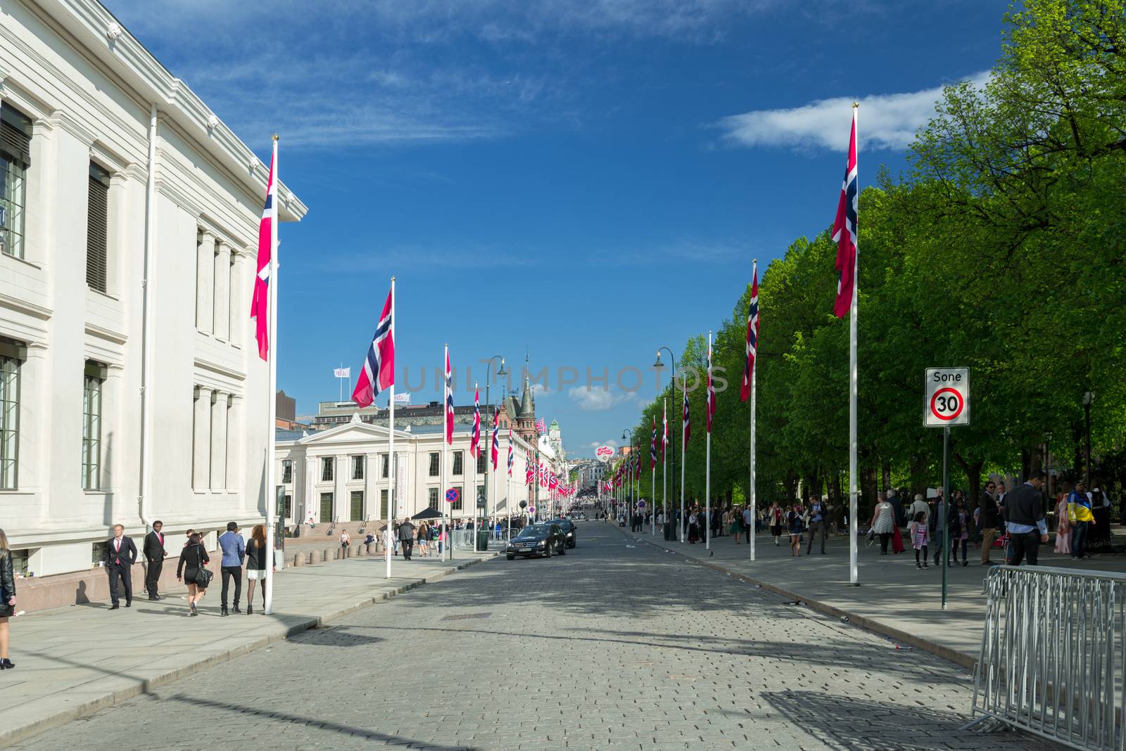 OSLO - MAY 17: Norwegian Constitution Day is the National Day of Norway and is an official national holiday observed on May 17 each year. Pictured on May 17, 2014