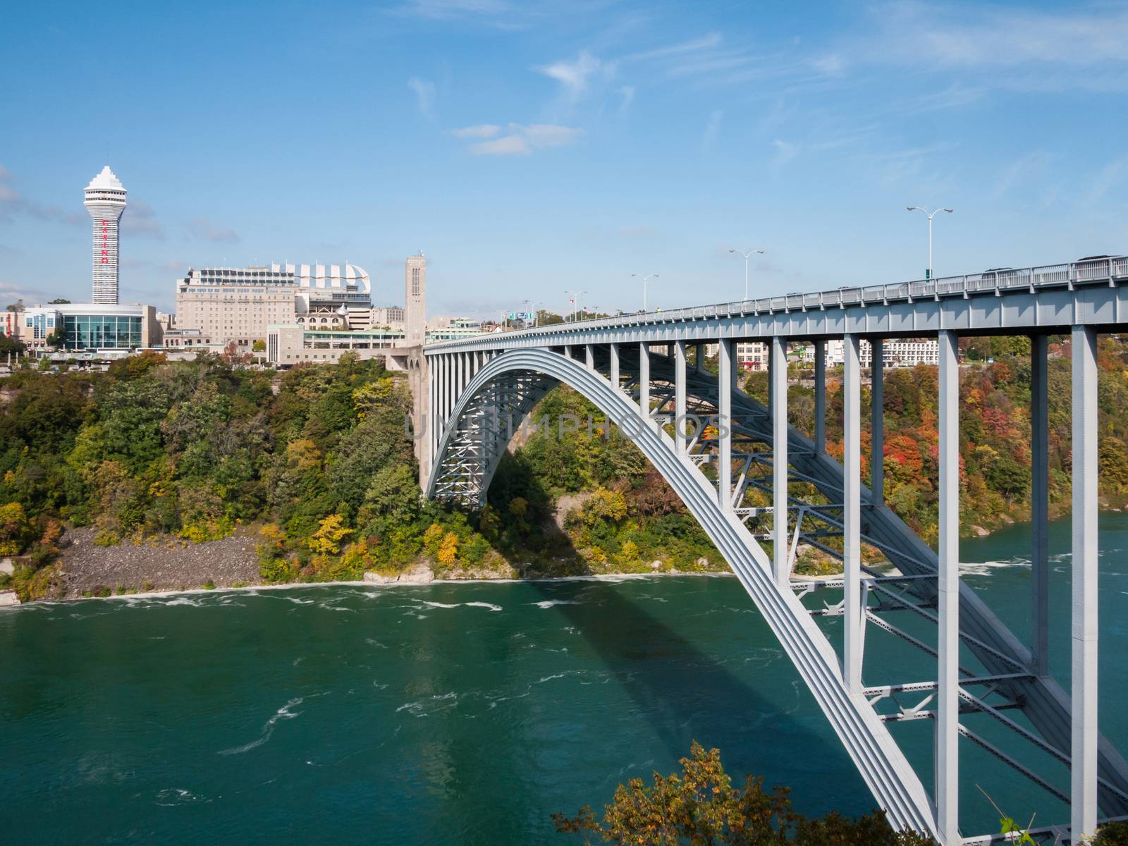 Rainbow bridge at Niagara Falls, USA