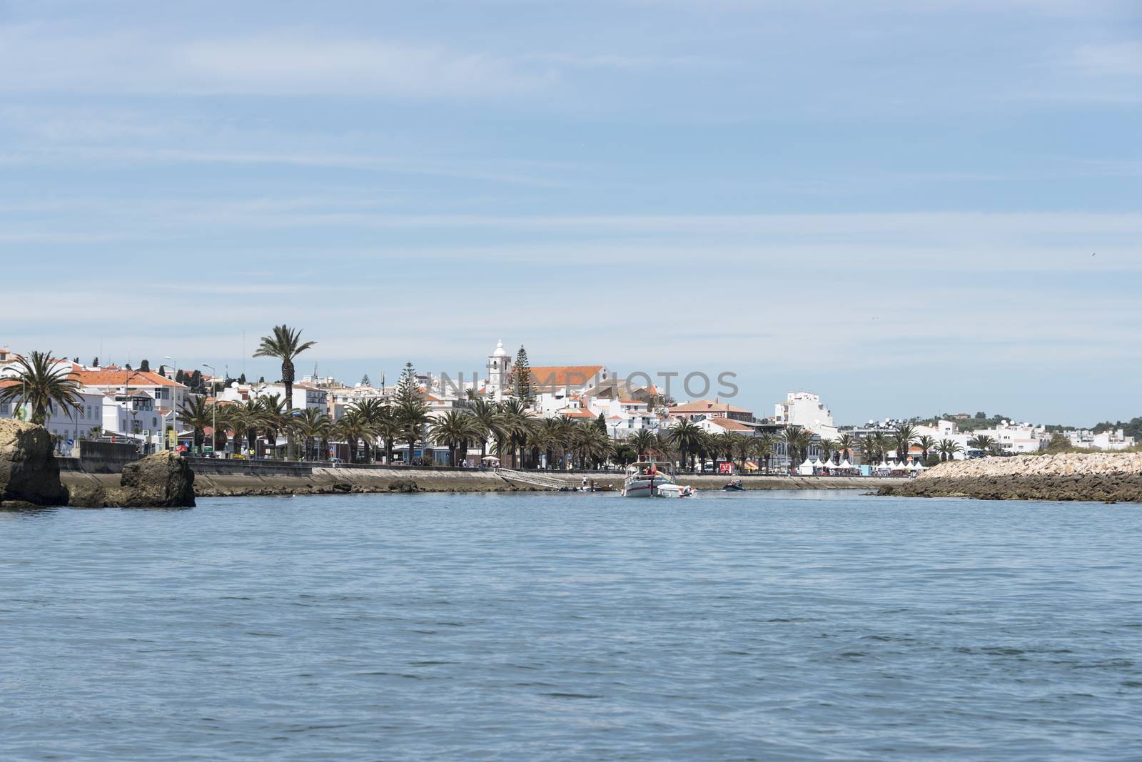 skyline from Lagos in portugal by compuinfoto