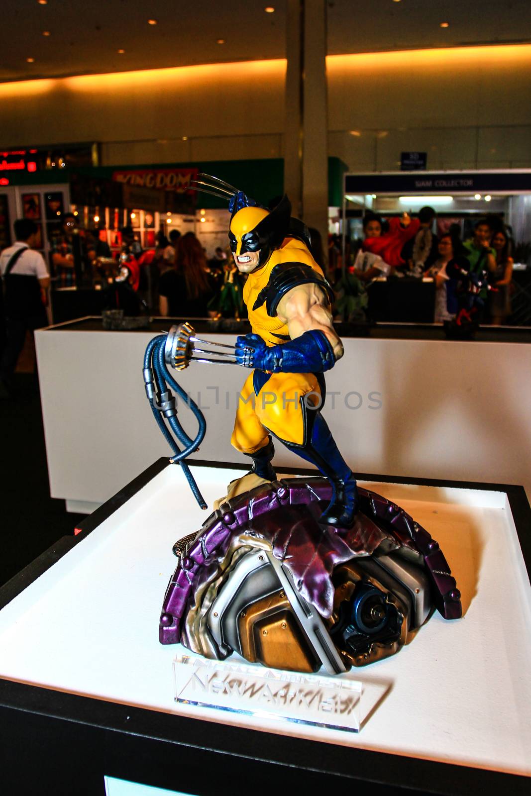 Bangkok - May 2: A Wolverine model in Thailand Comic Con 2015 on May 2, 2015 at Siam Paragon, Bangkok, Thailand.