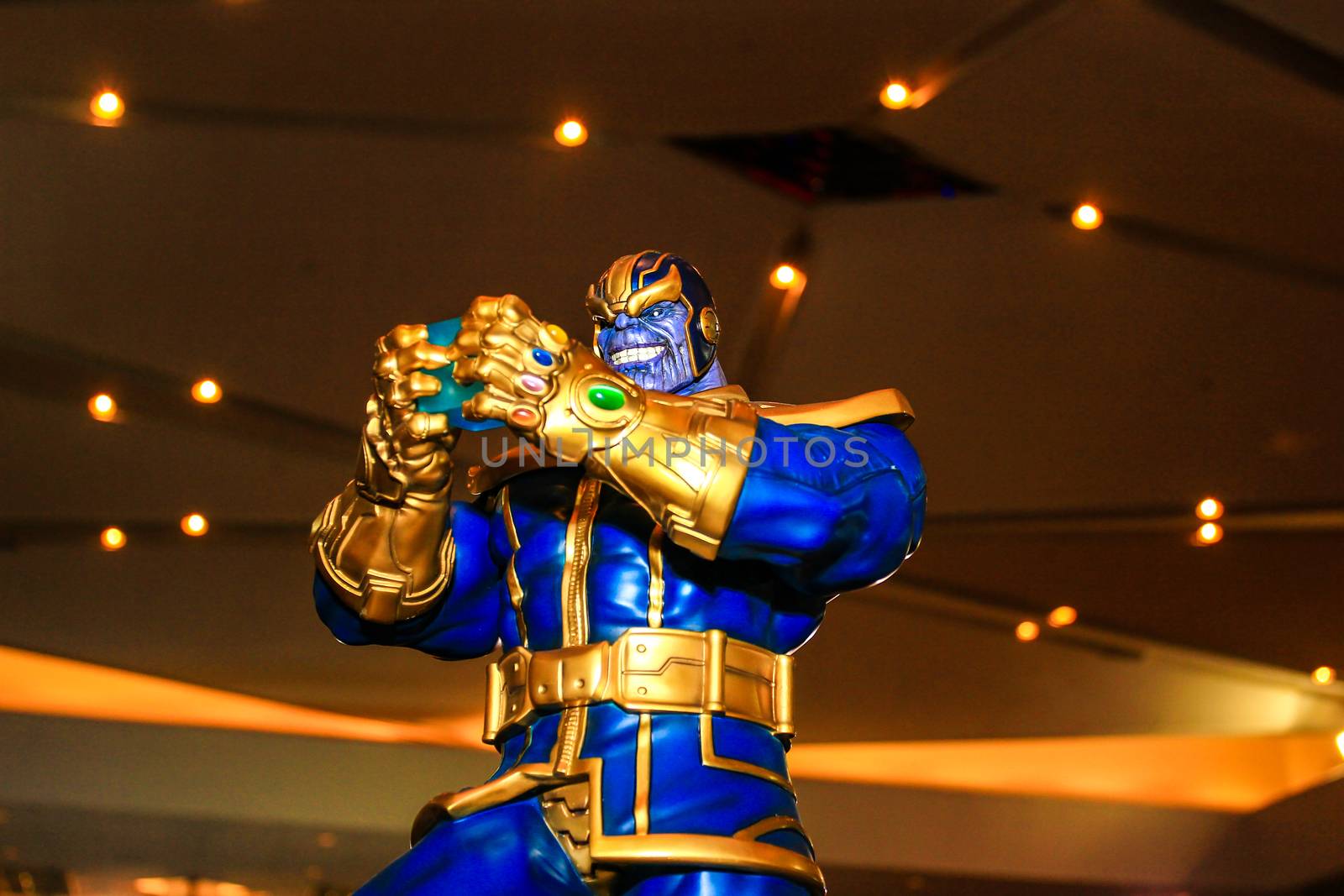 A model of the character  Thanos from the movies and comics by redthirteen