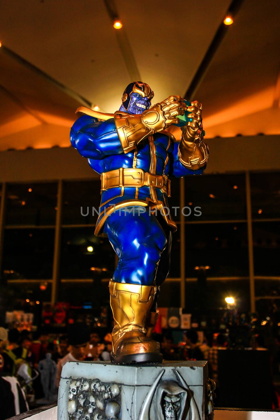 A model of the character  Thanos from the movies and comics by redthirteen