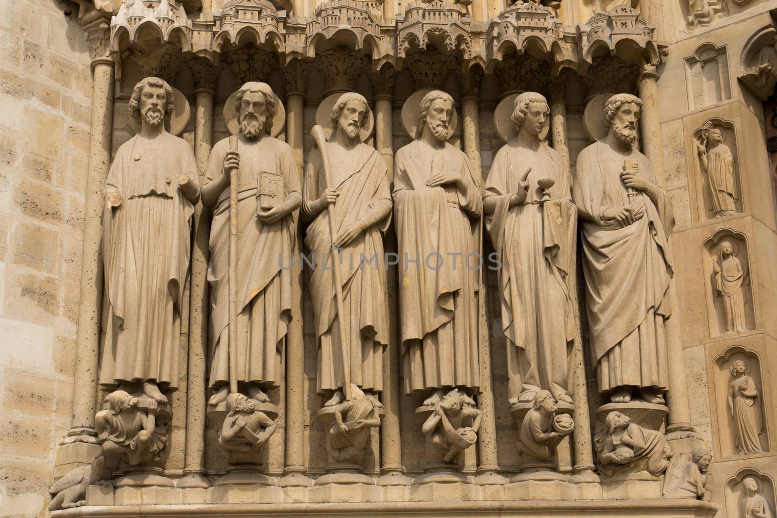 The Notre Dame Cathedral in Paris - France