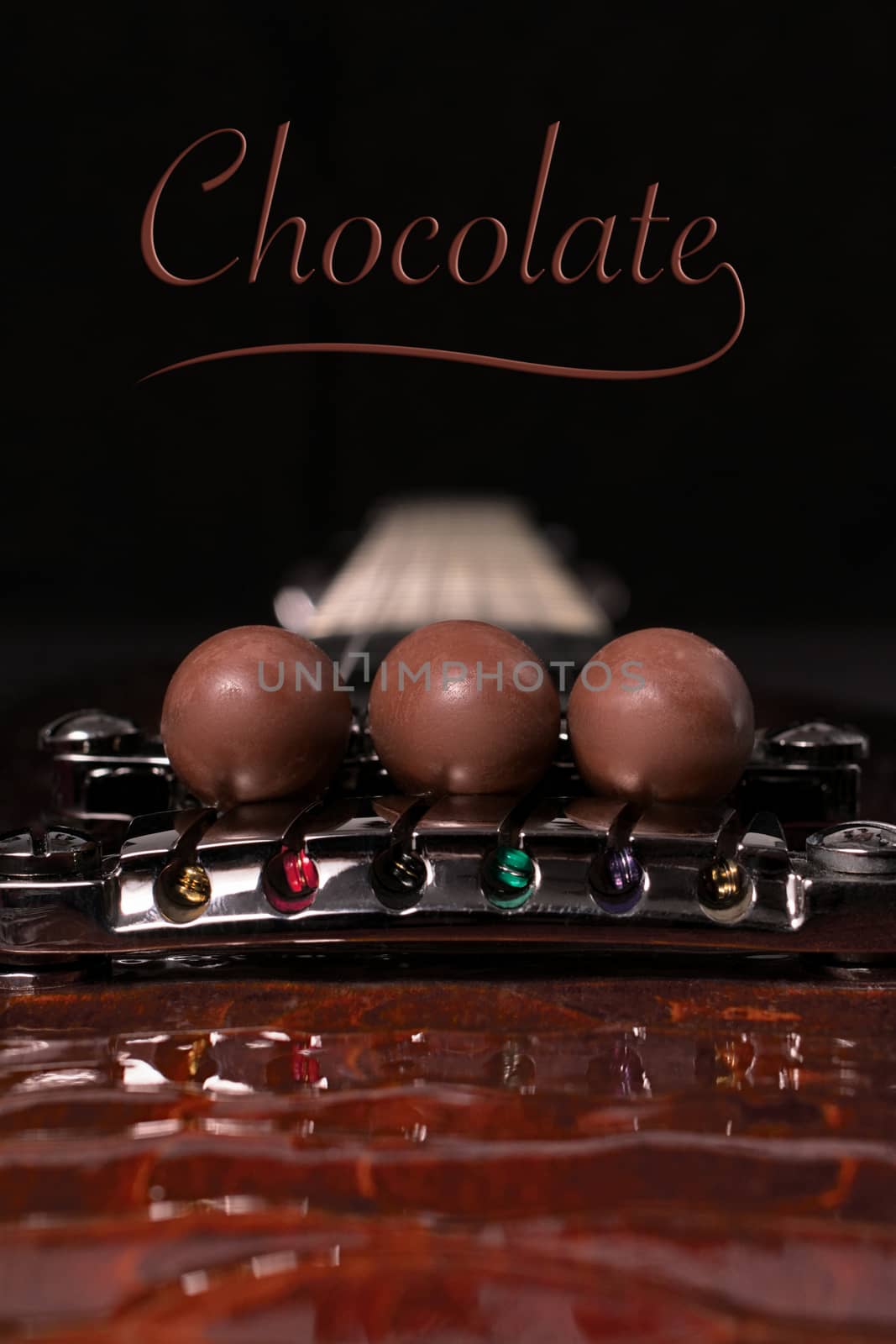 Chocolates on the guitar by EnzoArt