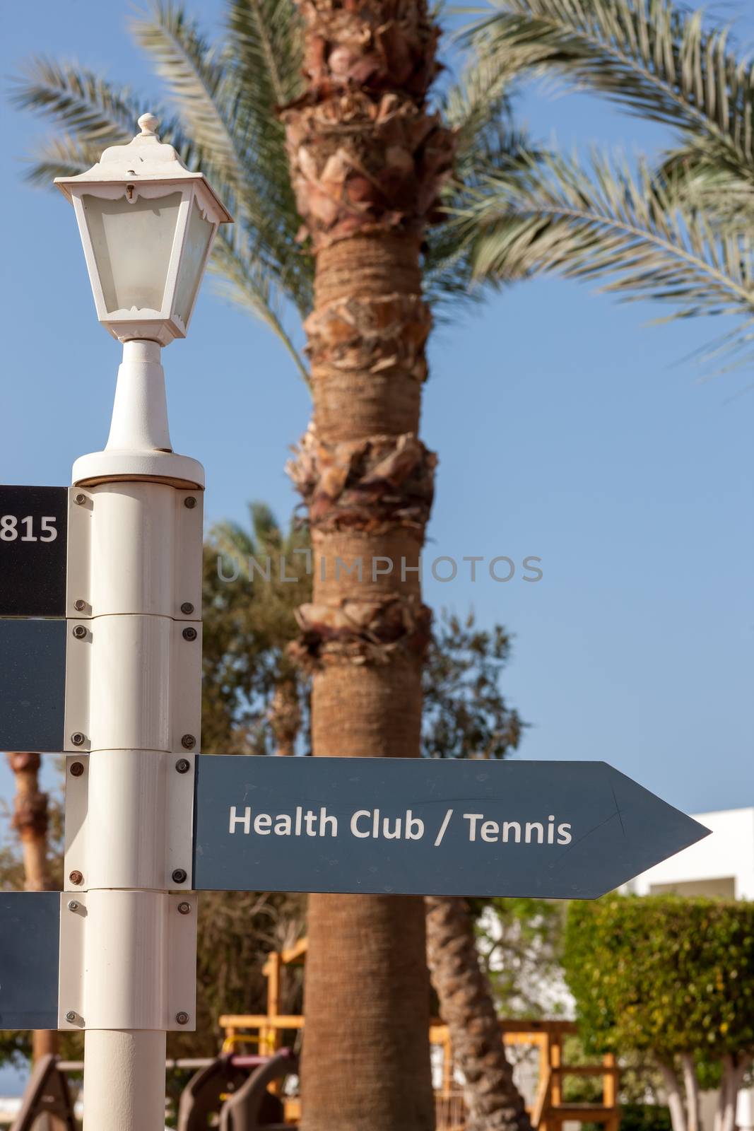 signboard on the beach at hotel, Egypt by master1305