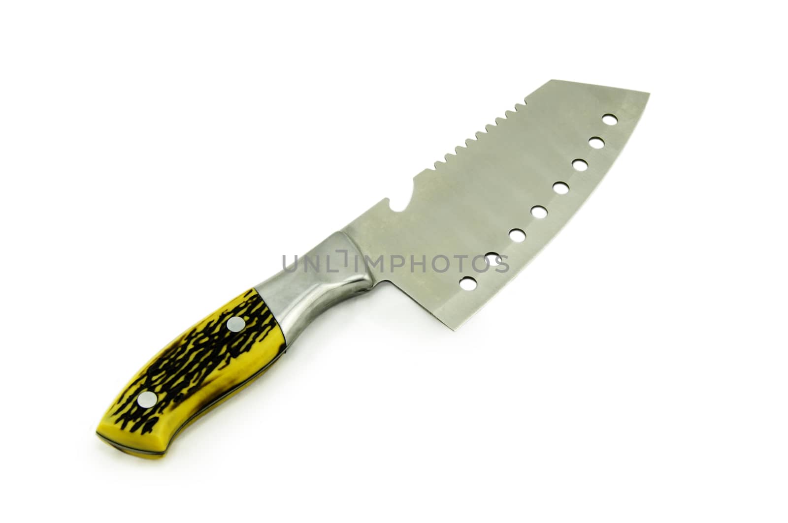 Meat cleaver knife isolated on white background. For your commercial and editorial use. by serhii_lohvyniuk