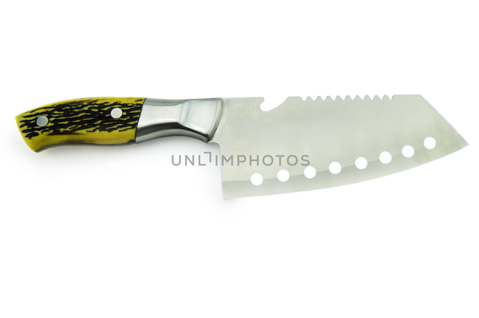 Meat cleaver knife isolated on white background. For your commercial and editorial use