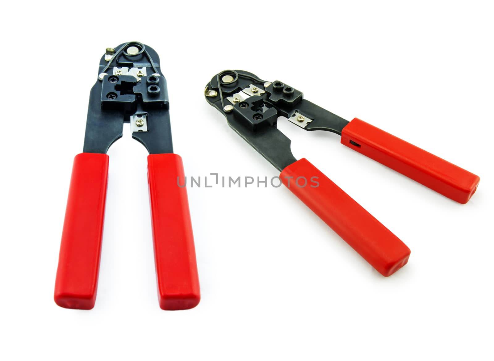 Tool for crimping network cable. For your commercial and editorial use