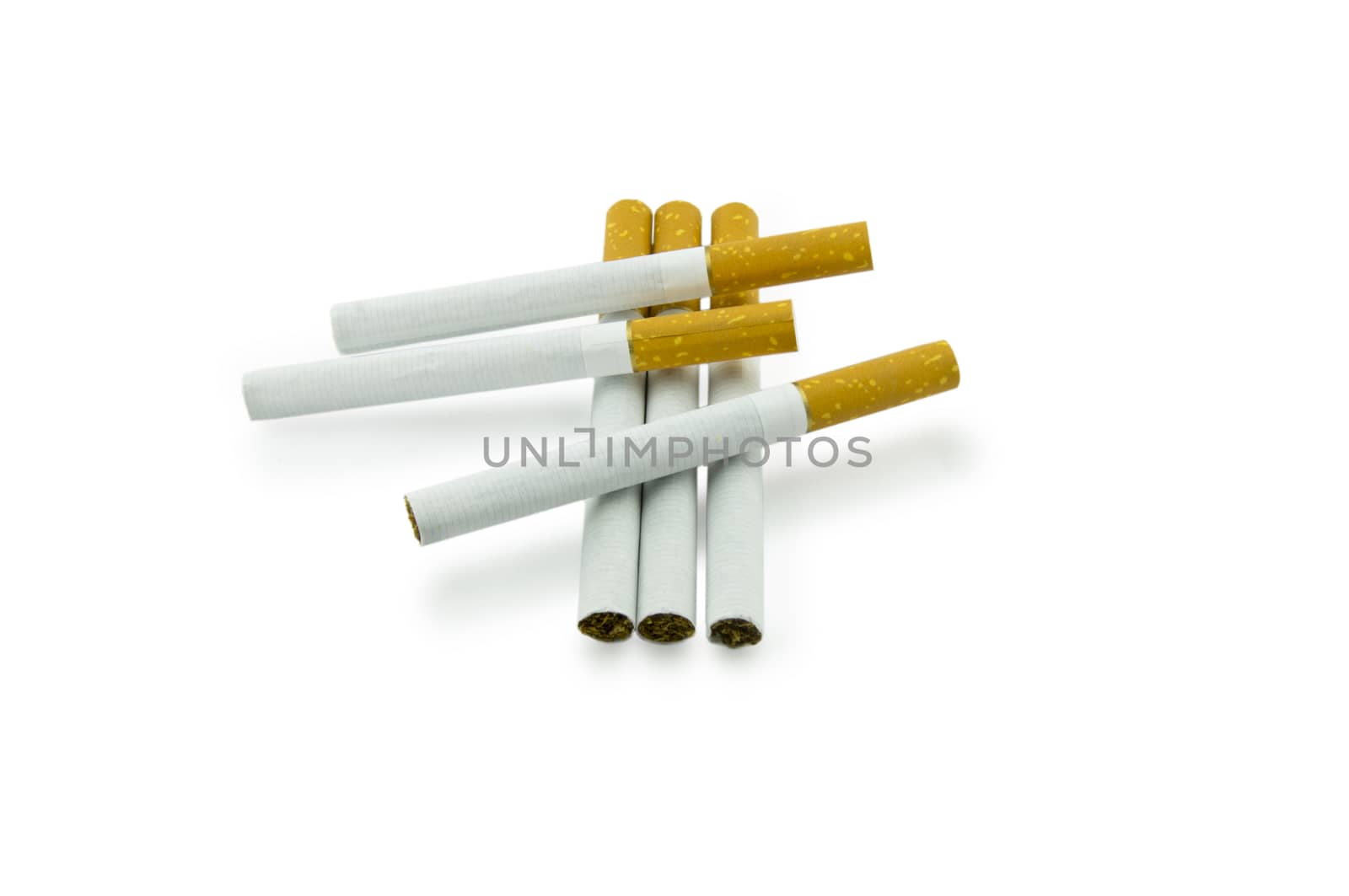 Cigarette isolated on a white background. For your commercial and editorial use