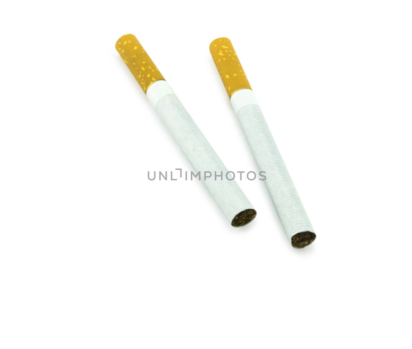 Cigarette isolated on a white background. For your commercial and editorial use