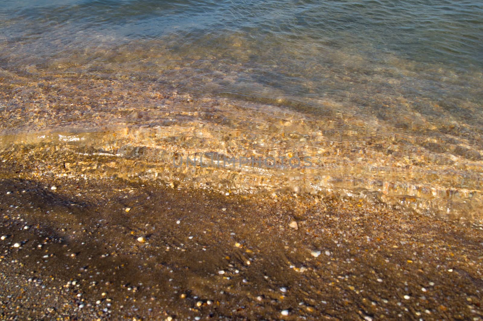 Wave and beach sand by serhii_lohvyniuk