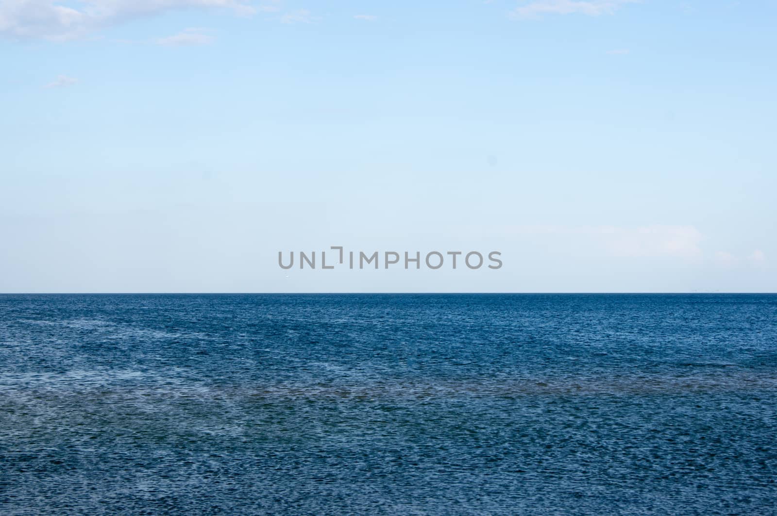 beautiful blue sky background with white clouds. by serhii_lohvyniuk