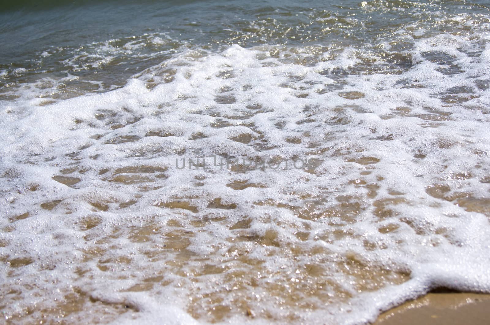 Sand beach and wave by serhii_lohvyniuk