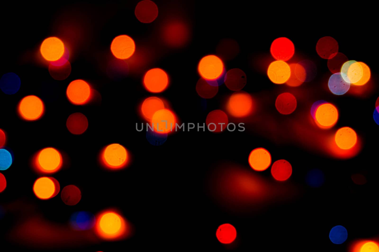 bokeh of christmas lights , abstract background by serhii_lohvyniuk