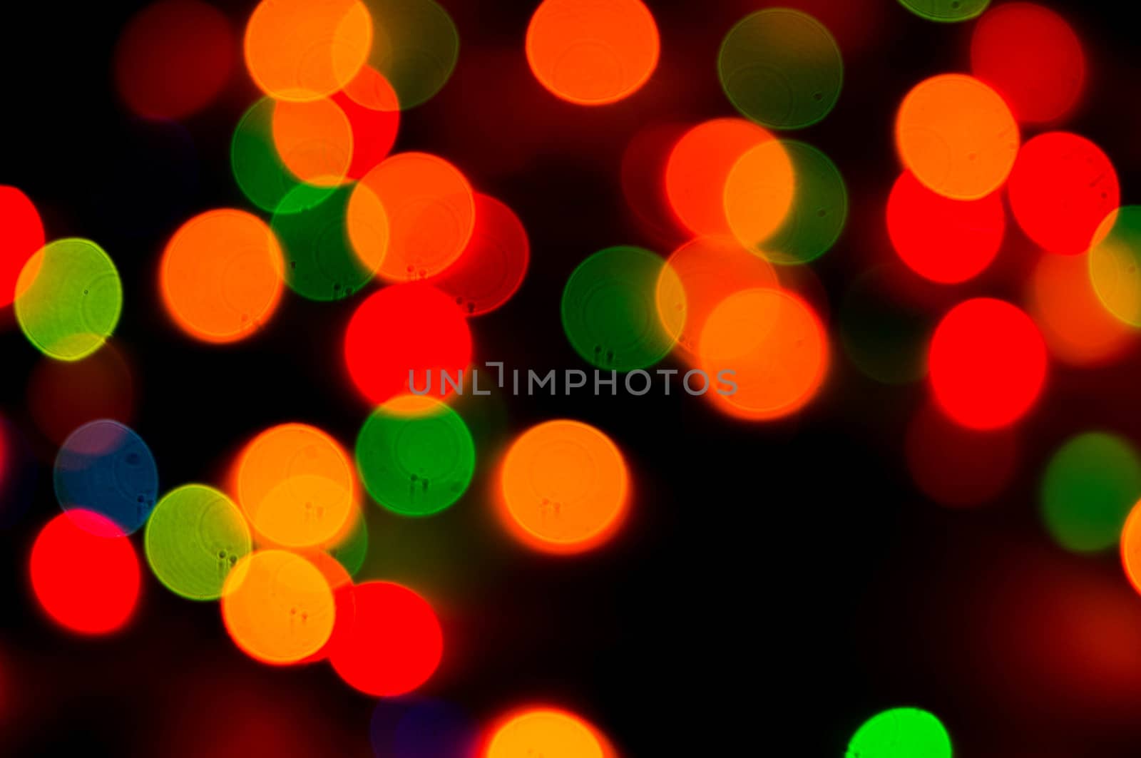 bokeh of christmas lights , abstract background by serhii_lohvyniuk