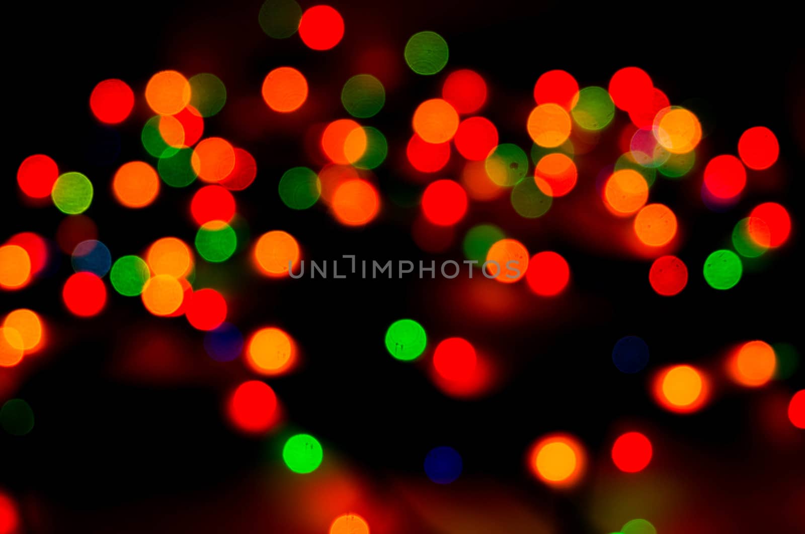 bokeh of christmas lights , abstract background by serhii_lohvyniuk